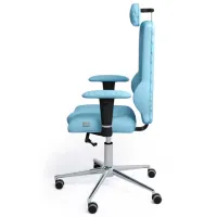 Офисное кресло Kulik System Elegance ЭКО Кожа/ Небесно Голубой photo 3