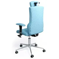 Офисное кресло Kulik System Elegance ЭКО Кожа/ Небесно Голубой photo 4