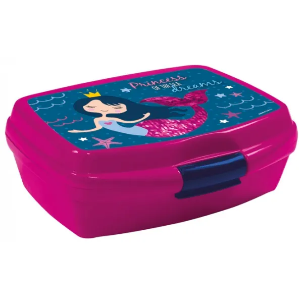 Ланч-бокс Derform Mermaid SSY10 0.6 л/ Пластик/ Pink photo 1 Ланч-бокс Derform Mermaid SSY10 0.6 л/ Пластик/ Pink photo 1