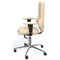 Fotoliu de birou Kulik System Elegance ECO Piele/ Beige photo 4
