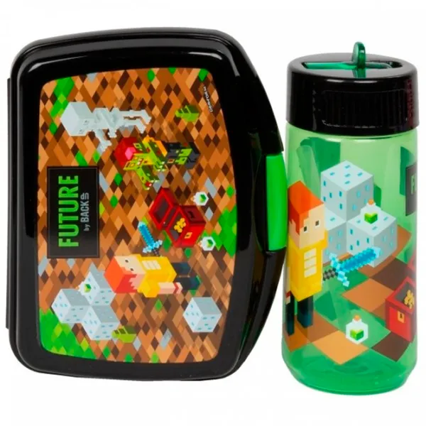 Ланч-бокс BackUP Minecraft ZSBADF35 0.33 л/ Пластик/ Black photo 1 Ланч-бокс BackUP Minecraft ZSBADF35 0.33 л/ Пластик/ Black photo 1