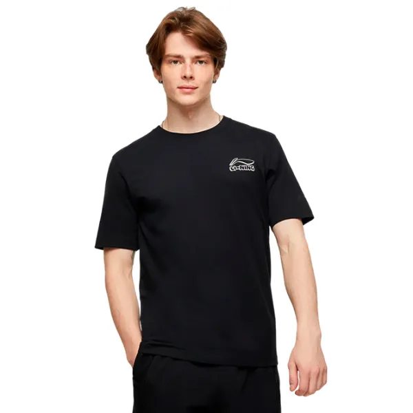 Tricou pentru bărbați Li-Ning AHST179-4B 36% poliester/ Black photo 1 Tricou pentru bărbați Li-Ning AHST179-4B 36% poliester/ Black photo 1