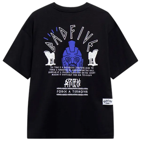 Tricou pentru bărbați Li-Ning AHST285-4B 100% bumbac/ Black photo 2