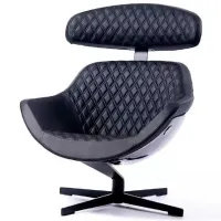 Fotoliu de birou Snite Prime Piele artificială/ Black photo 3