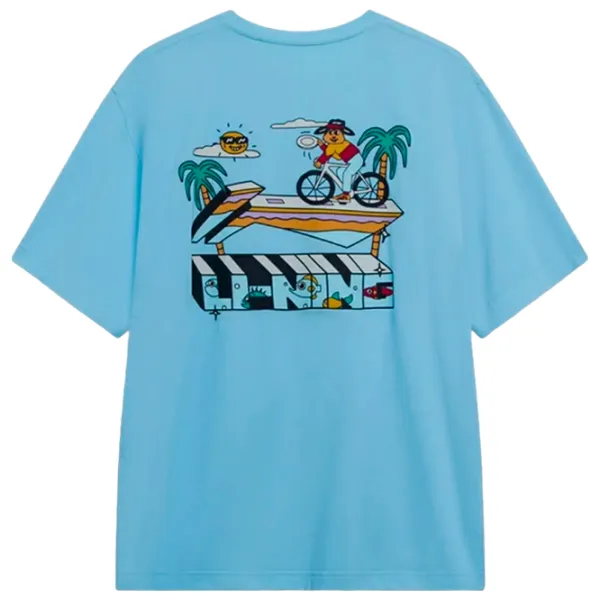 Tricou pentru bărbați Li-Ning AHST179-6B 36% poliester/ Blue photo 2 Tricou pentru bărbați Li-Ning AHST179-6B 36% poliester/ Blue photo 2