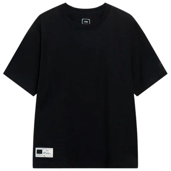 Tricou pentru bărbați Li-Ning AHST187-5B 100% bumbac/ Black photo 1