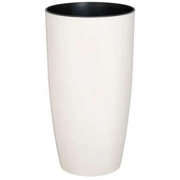 Ghiveci pentru flori Aleana Alfa White/ Plastic/ Pe podea photo 1