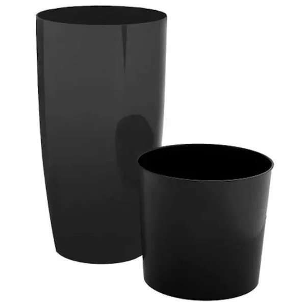 Ghiveci pentru flori Aleana Alfa White/ Plastic/ Pe podea photo 2