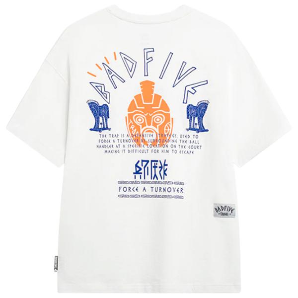 Tricou pentru bărbați Li-Ning AHST285-7B 100% bumbac/ White photo 2 Tricou pentru bărbați Li-Ning AHST285-7B 100% bumbac/ White photo 2