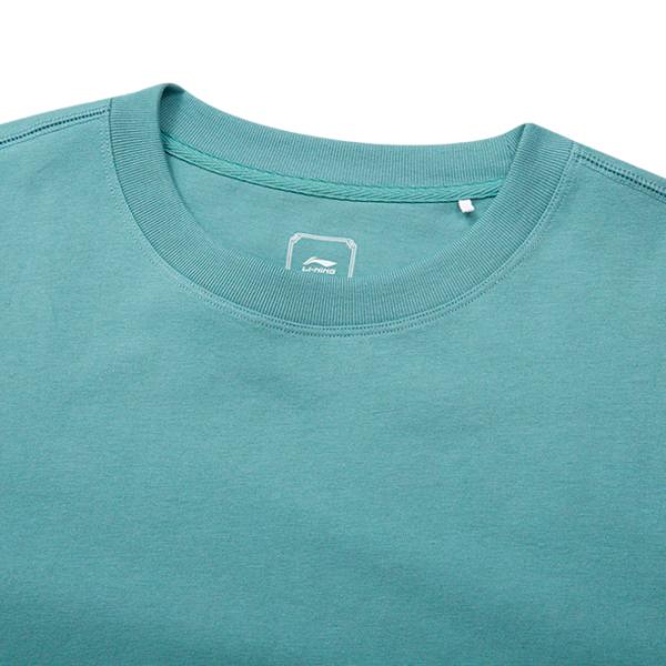 Tricou pentru bărbați Li-Ning AHST187-11B 100% bumbac/ Blue photo 3 Tricou pentru bărbați Li-Ning AHST187-11B 100% bumbac/ Blue photo 3