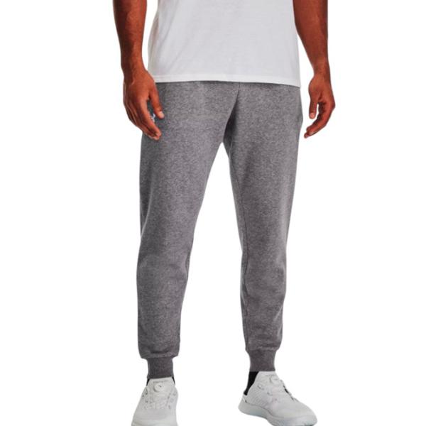 Pantaloni sportivi pentru bărbați Under Armour Rival Fleece Joggers 1379774-025 S/ Gray photo 2