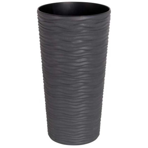 Ghiveci pentru flori Aleana Fiujin Gray/ Plastic/ Pe pervaz photo 1