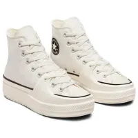 Ghete pentru femei Converse Chuck Taylor All Star Construct - Deco Stitch Demisezon/ White