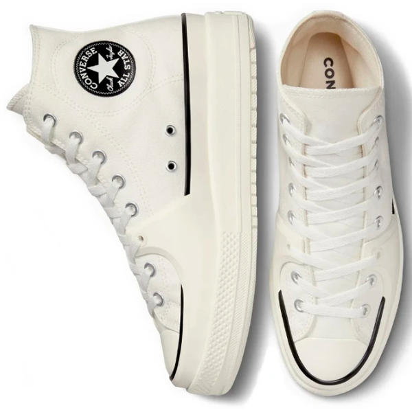 Ghete pentru femei Converse Chuck Taylor All Star Construct - Deco Stitch Demisezon/ White photo 5 Ghete pentru femei Converse Chuck Taylor All Star Construct - Deco Stitch Demisezon/ White photo 5