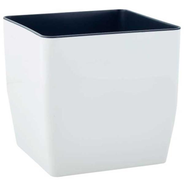 Ghiveci pentru flori Aleana Cvadro White/ Plastic/ Pe pervaz photo 1