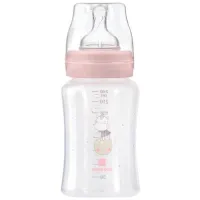 Biberon Kikka Boo Hippo Dreams Pentru fetițe/ 240 ml/ Pink