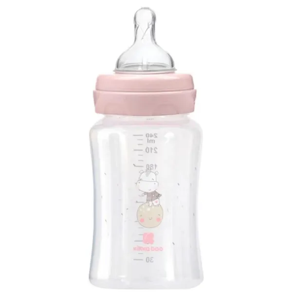 Бутылочка для кормления Kikka Boo Hippo Dreams Для девочек/ 240 мл/ Pink photo 2 Бутылочка для кормления Kikka Boo Hippo Dreams Для девочек/ 240 мл/ Pink photo 2
