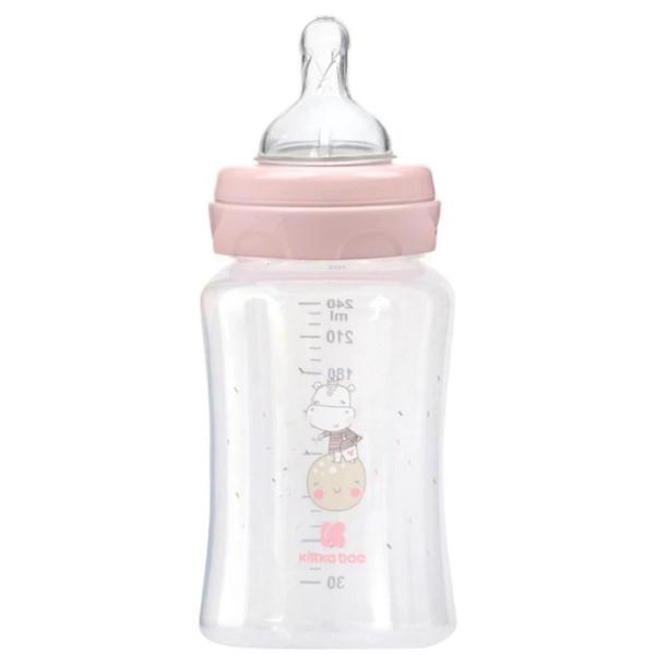 Бутылочка для кормления Kikka Boo Hippo Dreams Для девочек/ 240 мл/ Pink photo 2 Бутылочка для кормления Kikka Boo Hippo Dreams Для девочек/ 240 мл/ Pink photo 2