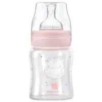 Biberon Kikka Boo Hippo Dreams Pentru fetițe/ 120 ml/ Pink