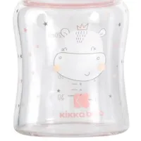 Biberon Kikka Boo Hippo Dreams Pentru fetițe/ 120 ml/ Pink photo 3