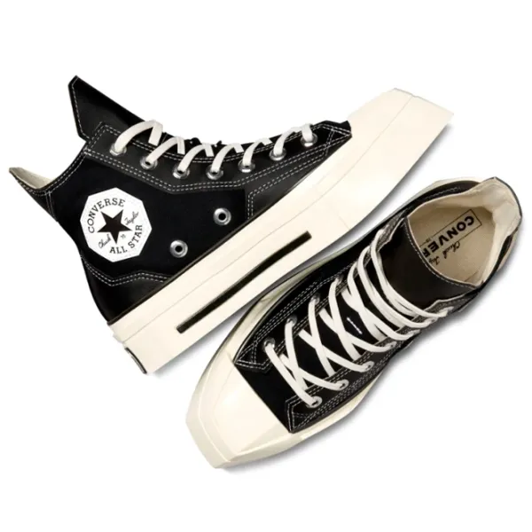 Ghete pentru femei Converse Chuck 70 De Luxe Squared Demisezon/ Black photo 3 Ghete pentru femei Converse Chuck 70 De Luxe Squared Demisezon/ Black photo 3