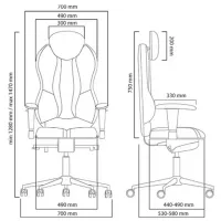 Fotoliu de birou Kulik System Grand ECO Piele/ Bordo photo 3