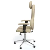 Fotoliu de birou Kulik System Grand ECO Piele/ Beige photo 2