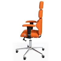 Fotoliu de birou Kulik System Piramid Stofă/ Orange photo 2