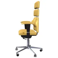 Fotoliu de birou Kulik System Piramid Stofă/ Gold photo 2