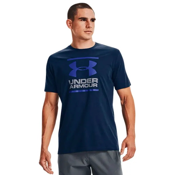 Футболка для мужчин Under Armour ss-blk1326849-001 100% хлопок/ Blue photo 1 Футболка для мужчин Under Armour ss-blk1326849-001 100% хлопок/ Blue photo 1