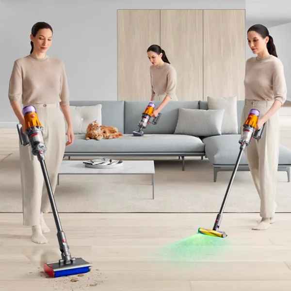Вертикальный пылесос Dyson V12s Detect Submarine 150 Вт / Желтый Nichel photo 6