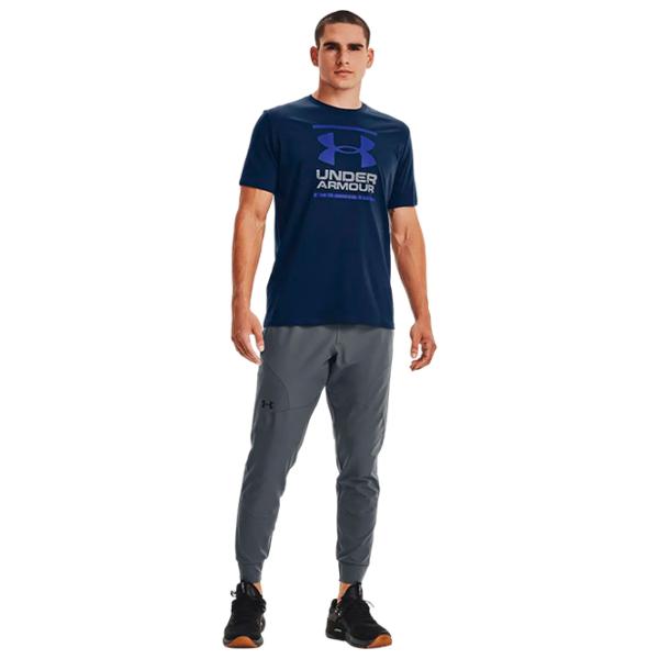 Tricou pentru bărbați Under Armour ss-blk1326849-001 100% bumbac/ Blue photo 2 Tricou pentru bărbați Under Armour ss-blk1326849-001 100% bumbac/ Blue photo 2