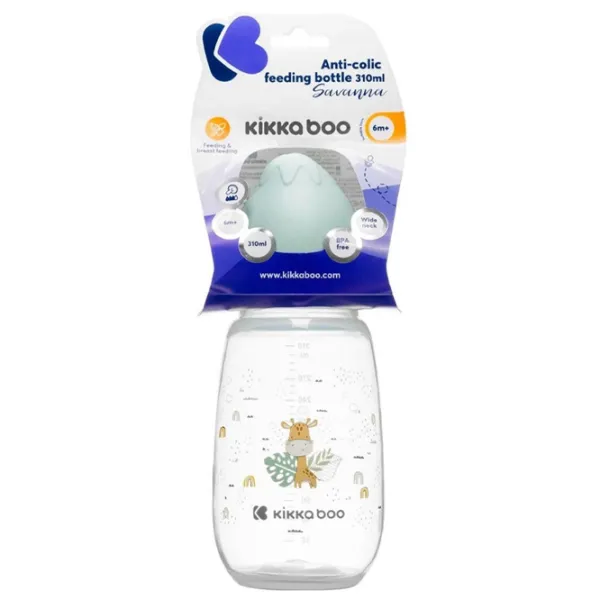 Бутылочка для кормления Kikka Boo Savanna Для девочек/ 310 мл/ Мятный photo 2