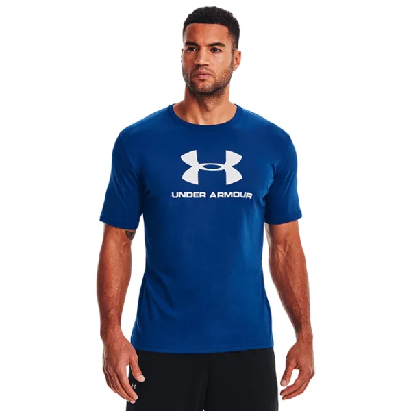 Футболка для мужчин Under Armour 1329590-408 100% хлопок/ Blue photo 2 Футболка для мужчин Under Armour 1329590-408 100% хлопок/ Blue photo 2