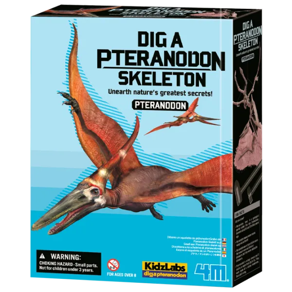 Set de creație 4M KidzLabs Dig a Pteranodon skeleton 03459 3+/ Multicolor Multicolor photo 1