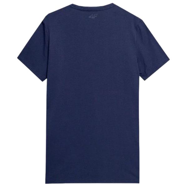Tricou pentru bărbați 4F ss23ttshm304 100% bumbac/ Navy photo 2