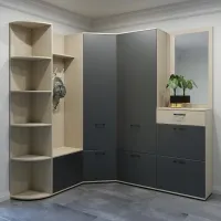 Комплект для прихожей Arta Mobilei Ferara 012345 ДСП/ Графитовый photo 2