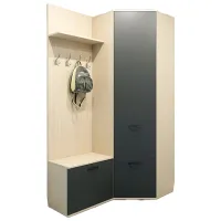 Комплект для прихожей Arta Mobilei Ferara 023 ДСП/ Графитовый