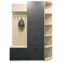 Комплект для прихожей Arta Mobilei Ferara 0241 ДСП/ Графитовый