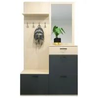 Комплект для прихожей Arta Mobilei Ferara 025 ДСП/ Графитовый