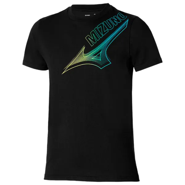 Tricou pentru bărbați Mizuno k2gaa502 100% bumbac/ Black photo 1