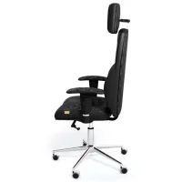 Fotoliu de birou Kulik System Business ECO Piele/ Black photo 2