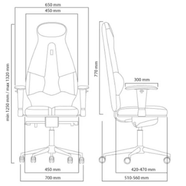 Fotoliu de birou Kulik System Galaxy ECO Piele/ White Red photo 3 Fotoliu de birou Kulik System Galaxy ECO Piele/ White Red photo 3