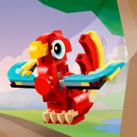 Constructor LEGO Red Dragon Dragon/ Red photo 13