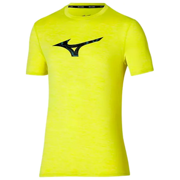 Tricou pentru bărbați Mizuno j2gaa509 100% bumbac/ Light green photo 1