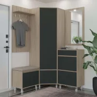 Комплект для прихожей Arta Mobilei Urban 532 ДСП/ Anthracite