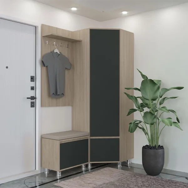 Комплект для прихожей Arta Mobilei Urban 23 ДСП/ Anthracite photo 1