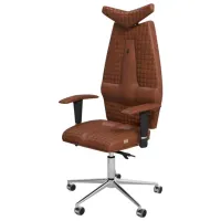 Fotoliu de birou Kulik System Jet Piele/ Brown