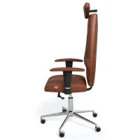 Fotoliu de birou Kulik System Jet Piele/ Brown photo 4