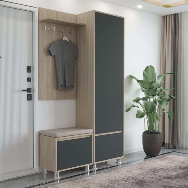 Комплект для прихожей Arta Mobilei Urban 24 ДСП/ Anthracite photo 1